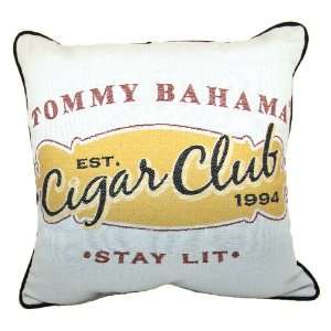  Tommy Bahama Cigar Club 1994 Decorative Pillow: Home 