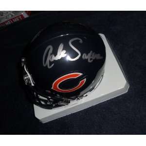  Gale Sayers Brian Urlacher Autographed Signed Bears Mini 