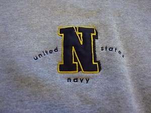 United States US Navy Naval Academy long sleeve sweatshirt size adult 