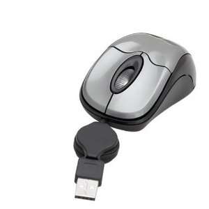  Frisby Mini Size Retractable Optical Notebook PC Mouse 