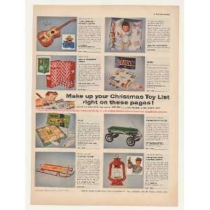  1955 Quality Goods Mfrs Assoc Toys Christmas 9 Page Print 