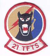 US Air Force Patch 21stTactical Fighter Training Sq.  