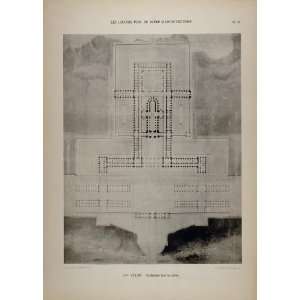   Architecture Floor Plan Hospice Alps   Original Print: Home & Kitchen