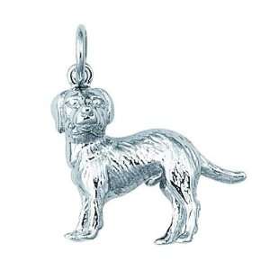  Sterling Silver Labrador Dog Charm: Arts, Crafts & Sewing
