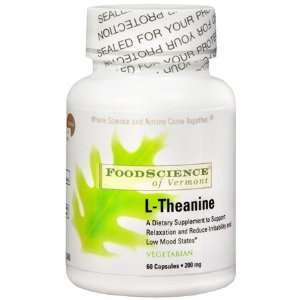 FoodScience of Vermont Anxiety, Stress & Sleep Support L Theanine 200 