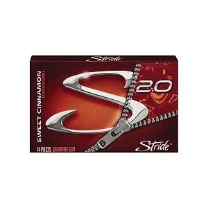 Stride Sweet Cinnamon Chewing Gum 36 14 Pks  Grocery 