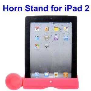  Unique Retro Silicone Horn Stand with Speaker for iPad 2 