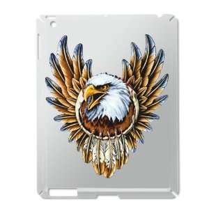 iPad 2 Case Silver of Bald Eagle with Feathers Dreamcatcher