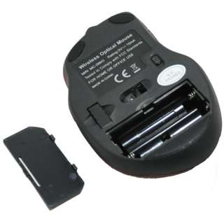Button Nano USB Receiver 2.4Ghz Wireless Optical Mouse 500/1000dpi 