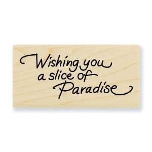  Stampendous L237 Wood Handle Rubber Stamp, Wishing 