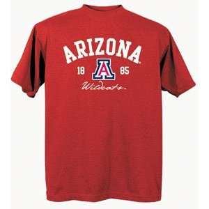  Arizona Wildcats UA NCAA Red Short Sleeve T Shirt Medium 