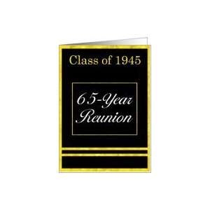  Class of 1945 65th Reunion Invitation Card: Health 