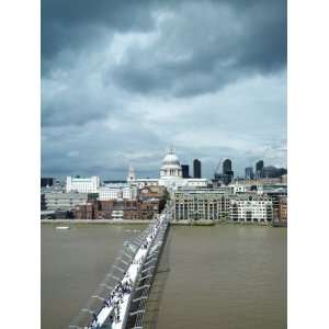  Millennium Bridge with the Saint Pauls Cathedral in Background 