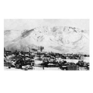 Butte, Montana   Panoramic View of Town Photography Premium Poster 
