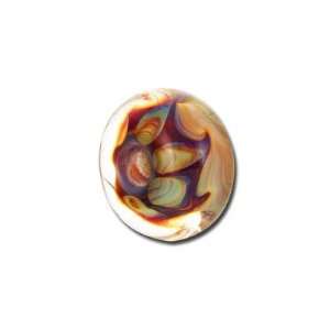  13mm Purple Boro Glass Bead   Large Hole Arts, Crafts 