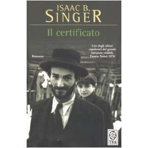  Il certificato (9788878183506) Isaac B. Singer Books