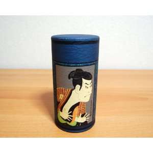  Ukiyoe Folk Story Tea Canister (Sharaku Kabuki)