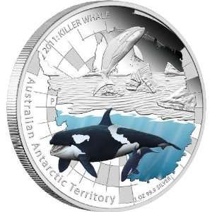 Australian   2011  1$ Antartic Territory Killer Whale 1OZ