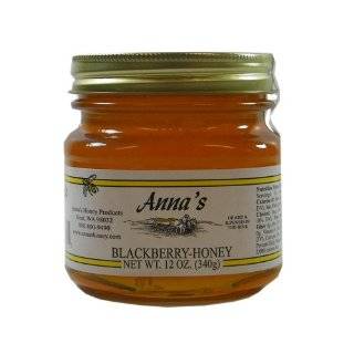 Gourmet Blackberry Honey, 12 oz Pint Jar   Grade A, Natural, Raw   by 