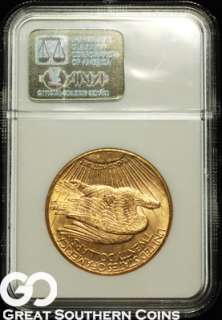 1924 NGC $20 GOLD St Gaudens Double Eagle NGC MS 62  