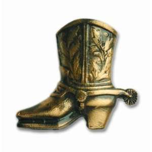  Cowboy Boot Cabinet Hardware Knob   Left Facing