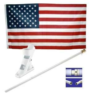  American Spinner Flag Pole Set Patio, Lawn & Garden