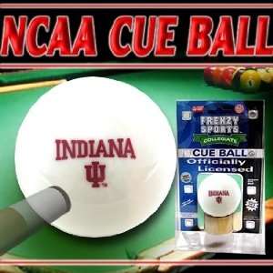 Indiana Hoosiers NCAA Logo Cue Ball: Sports & Outdoors