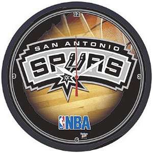  San Antonio Spurs NBA Round Wall Clock: Sports & Outdoors