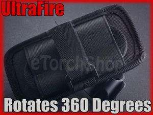 UltraFire Flashlight Holster Free Rotate Belt Clip #402  
