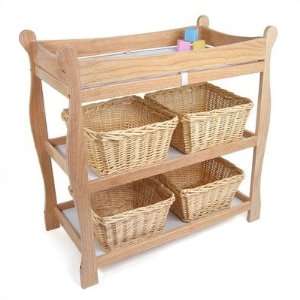 Natural Sleigh Style Changing Table Furniture & Decor