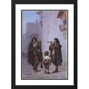  Gerome, Jean Leon 28x38 Framed and Double Matted Pifferari 