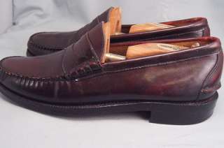 Johnston Murphy Aristocraft Loafers Burgundy 9.5 A/3A Leather Mens 