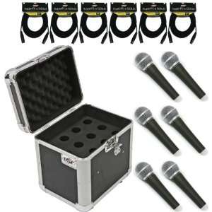   Vocal OSP DL 320 Mics with Case & 25 Cables  SM58 Type Microphone