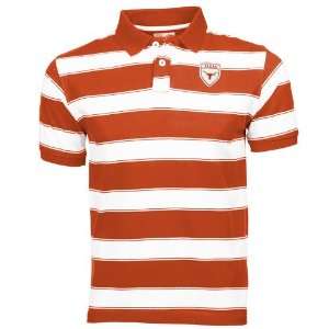   Youth Burnt Orange White Tyler Stripe Polo: Sports & Outdoors