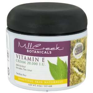  Mill Creek Vitamin E Cream Anti Oxidant 4 oz Beauty