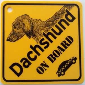  Dachshund On Board Dog Sign 