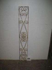 Antique Architectural Wrought Iron Panel  