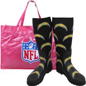   San Diego Chargers Womens Enthusiast Rain Boot: Sports & Outdoors