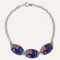 BRACELET / ANKLET   COSTA RICA FLAGS   RICAN  