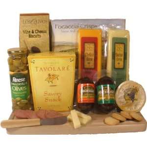 Meat and Cheese Pleaser Gourmet Food Gift Basket   A great Fathers 