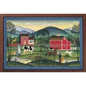  Farm Family by Diane Pedersen. Size 8.00 X 11.50 Art 
