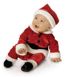 Toddler Velvet Santa Claus Outfit / Christmas Costumes  