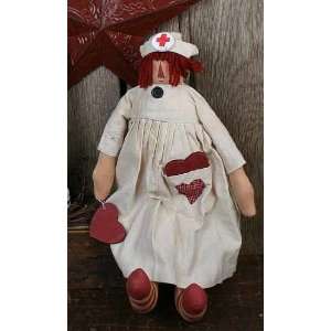  Nurse Nightingale Dressed Raggedy Ann Muslin Doll for Nurse 
