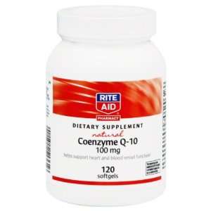  Rite Aid Coenzyme Q 10, 100 mg, Softgels, 120 ea Health 