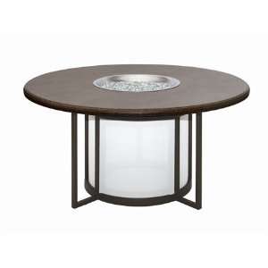   Dining 54 Round Stone Patio Fire Pit Table: Patio, Lawn & Garden