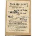 ARSENIC AND OLD LACE PLAY CAST   SHOW BILL SIGNED  