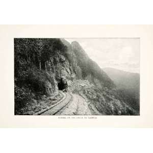  1900 Print Tunnel Tampico Mexico Railway Track Mountain 