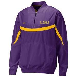  Nike LSU Tigers Purple Backfield Pullover Jacket Sports 