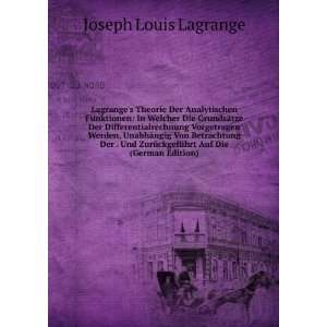   Auf Die (German Edition): Joseph Louis Lagrange: Books