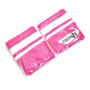  1 pair of COSMOS ® Pink with white stripe cotton sports 